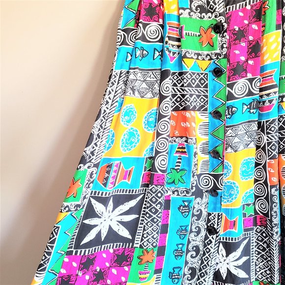 Eric Ryan Sport vintage button front high waisted skirt - Picture 4 of 14